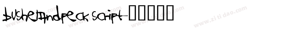 BushelAndPeck Script字体转换